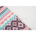 Girl's Knitted Jacquard Snow Pattern Christmas Scarf